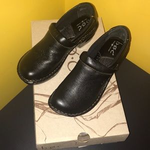 B.O.C. Black Peggy Clogs